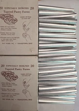 Clothespin Cookie Tapered Cream Fill Pastry Form Kay Wood 35 lot Original Boxes