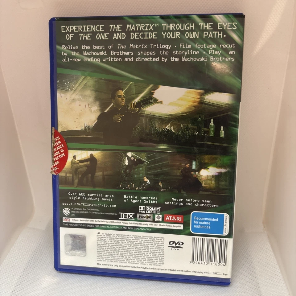 The Matrix: Path of Neo - Sony Playstation 2 / PS2 Game + Manual - PAL - Image 3 of 3