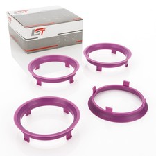 4x Zentrierringe Magenta für Alufelgen Radnabe Ø 65,1 - Ø 70,1 mm für MITSUBISHI