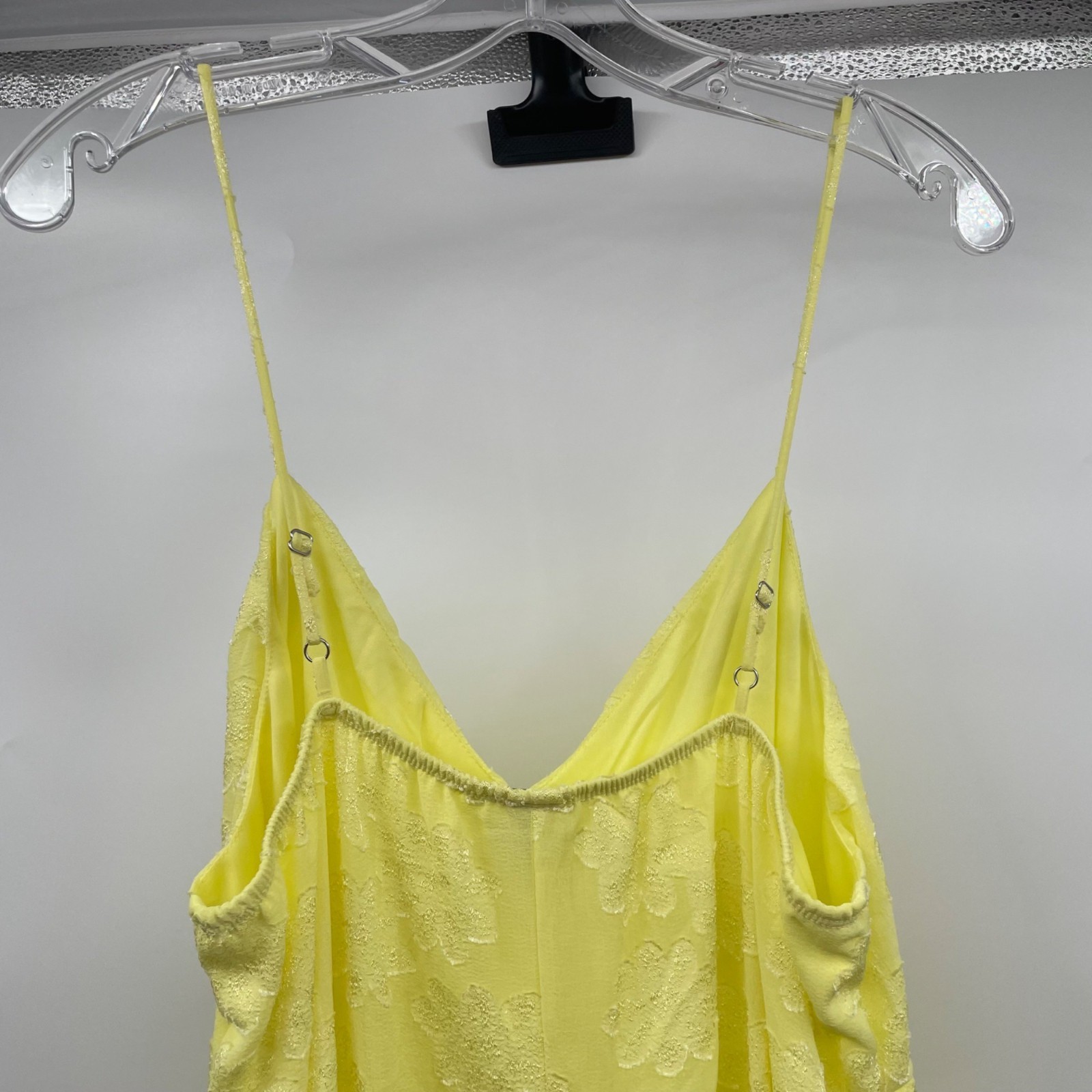 Wild Fable Sundress Ruffle Hem Spaghetti Straps Textured Yellow Size XXL