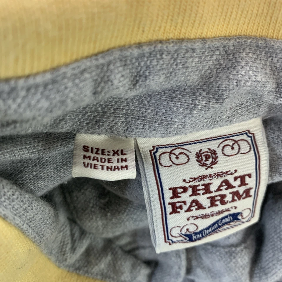 Camisa de Colección Phat Farm Para Hombres XL Polo Manga Corta Hip Hop Bordada Y2K Preppy Foto 4 de 4