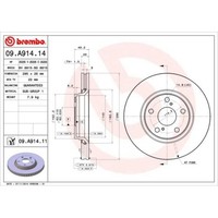 2X Brembo Bremsscheibe Vorderachse Prime Line FüR Toyota