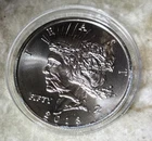 2018 Zombucks "FEAST" Currency of the Apocalypse 1 oz./.999 Fine Silver Round
