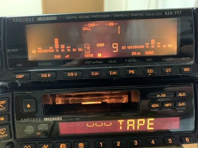 アゼストADDZEST　CDS8655Z　DSP　EQ　イコライザー　CeNET ADDZEST AZA-777 Rare Car Audio Center Control & Graphic Equalizer