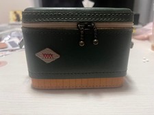 Borsa a mano Coleman vintage pelle verde cooler box motivo retrò unica