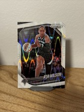 2025 Panini Prizm WNBA A'ja Wilson WHITE SEISMIC PRIZM Las Vegas Aces #76