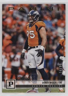 2018 Panini Gold Knight 14/20 Derek Wolfe #93 7fb