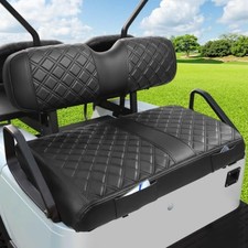 Black EZGO TXT RXV Freedom Front Seat Covers for Golf Cart