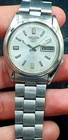 Vintage Of Seiko 5 Automatic Men Watch 17 Jewels Day Date Japan Made 7009-821J