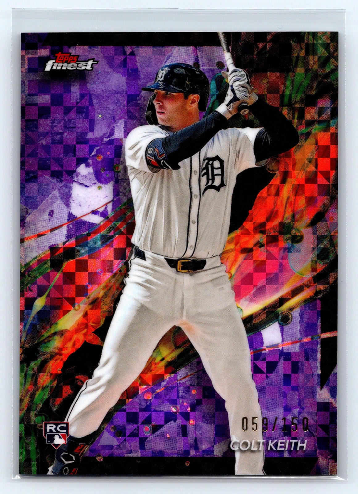 2024 Finest Colt Keith Purple Checkerboard Refractors /150 #38 RC Rookie