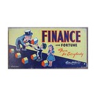 Parker Bros Boardgame Finance and Fortune (1955 Ed) Box Fair/VG