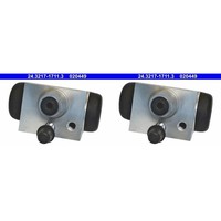 2X ATE Radbremszylinder Hinten Passend FüR Dacia Logan Sandero Renault Clio Loga