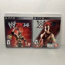 WWE 2K14 & 2K15 Wrestling Playstation 3 PS3 CIB Complete Bundle