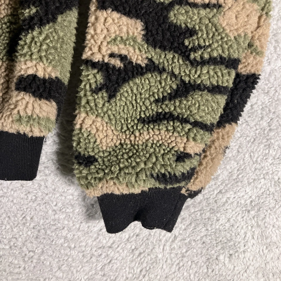 Chaqueta Rock & Republic Camuflada Polar Cremallera Completa Mujer Pequeña Exterior Gorpcore Acogedora Foto 3 de 4