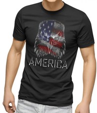 Eagle Flag USA Men T Shirt Patriotic T-shirt Style Eagle American Flag T-shirt