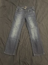 Signature Levi Strauss Drawstring Elastic Waist Jeans Pull On Boys Sz 10 Regular