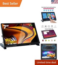 7 Inch IPS LCD Touch Screen Raspberry Pi Monitor Display 1024 600 Capacitive ...