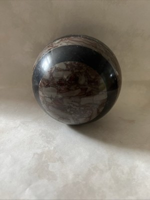 Marmorkugel Stein gestreift Steinkugel Granit Marmor Wohndeko 10 cm wiegt 1 kg +