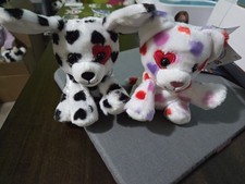 Build A Bear Mini Beans Be Mine Dalmatian and Kitten set new