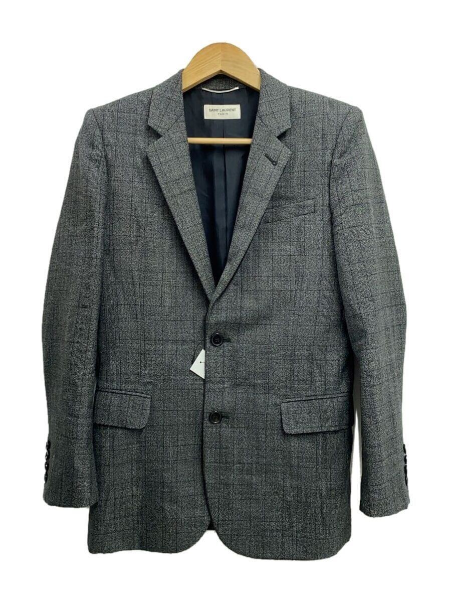 Giacca sartoriale SAINT LAURENT 2014 2B 44 lana grigio 326684 uomo vestibilità usata