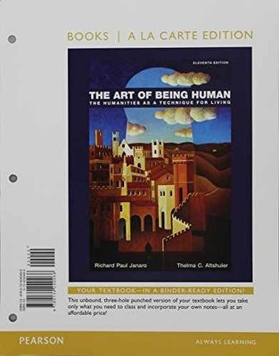 The Art of Being Human: The - Loose Leaf, by Janaro Richard; Altshuler - New