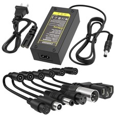 29.4V 2A Fast Charger with 6 Plugs Universal for 24V 25.2V 25.6V 25.9V Lithiu...