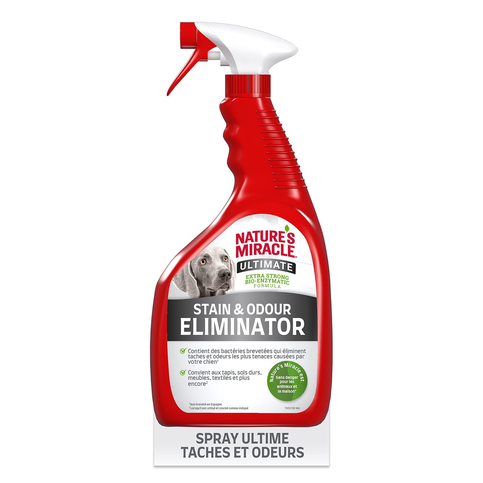 Nettoyant odeurs organiques et taches tenaces spray moquette voiture