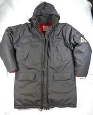 Vintage 1980s London Fog Down Parka Puffer Men's Coat Grey Large 44 Long