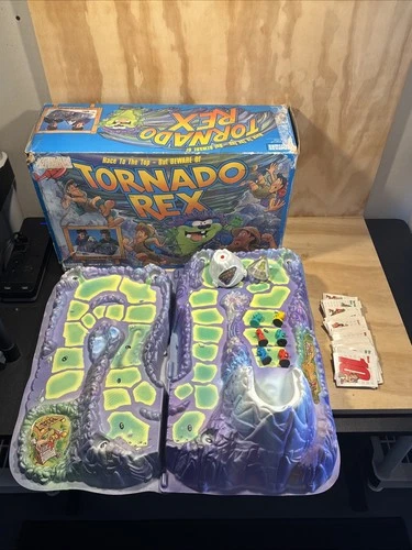 Tornado Rex Near Complete In Box Vintage Board Game 1991 Parker Brothers READ