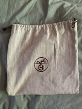 Authentic Hermès Dust Bag   12  x 13  Drawst...
