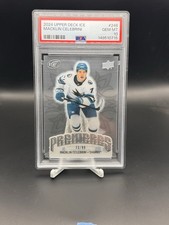 2024 Upper Deck Ice #246 Macklin Celebrini Premieres /99 PSA 10 Rookie RC Sharks