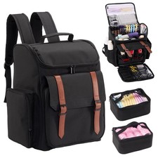 Hautton Traveling Barber Bag, Large Capacity Travel Hairdresser Case with Sho...