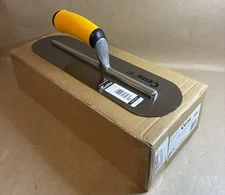 4" x 14" Trowel Concrete Trowel Swimming Pool Rounded Trowel w/ Ergonomic Handle