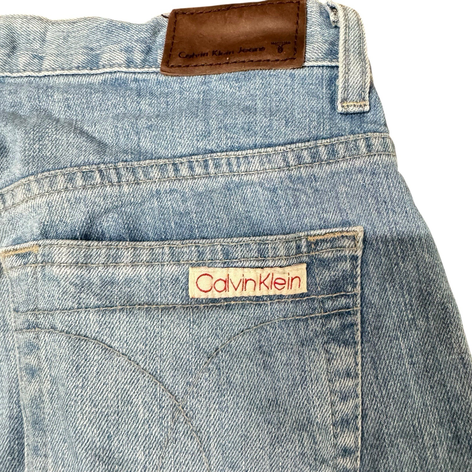 Vintage 90s Calvin Klein High Rise Boot Cut Jeans Iconic Denim thumbnail 8