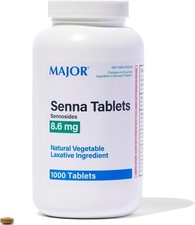 Major Senna 8.6mg Laxative Tablets 1000ct