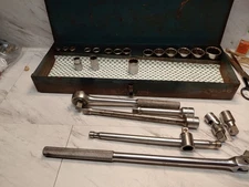 Giller USA Made,24 Pieces,1/2" Drive Socket, Ratchet, Breaker Bar, Extension Set