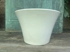 J. A. Bauer Pottery Flower Planter White Pot Los Angeles USA
