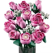 Icons 10374 - Botanicals - Bouquet of Pink Roses NEW & Packaging Toys Gifts UK