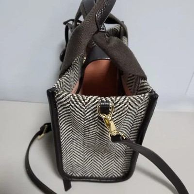 Bruno Magli Herringbone Tote & Shoulder Bag - Stylish & Practical
