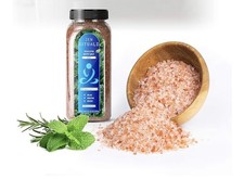 Sels de Bain Rose de l'Himalaya  AntiStress et Relaxation-Parfum Menthe-Bio- 1Kg