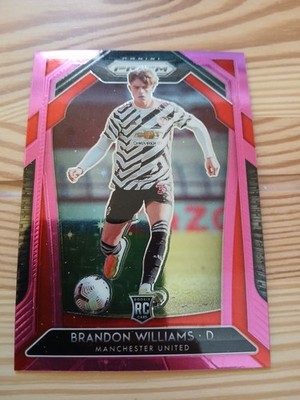 Brandon Williams [Pink Stars] #3 2020 Panini Prizm Premier League Rookie RC ManU
