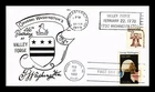 US COVER GEORGE WASHINGTON 250TH ANNIVERSARY FDC SCOTT 1952 DUAL CANCEL