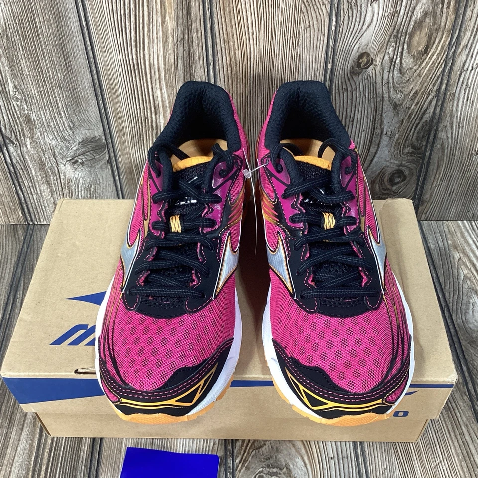 Mizuno Wave Catalyst Purple/Silver/Orange Womens 6.5 US Running Shoes J1GD16303 - Image 2 of 4