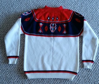 Vintage Jumper. Snow. Ski. Searo. Unisex. Size Medium /large.