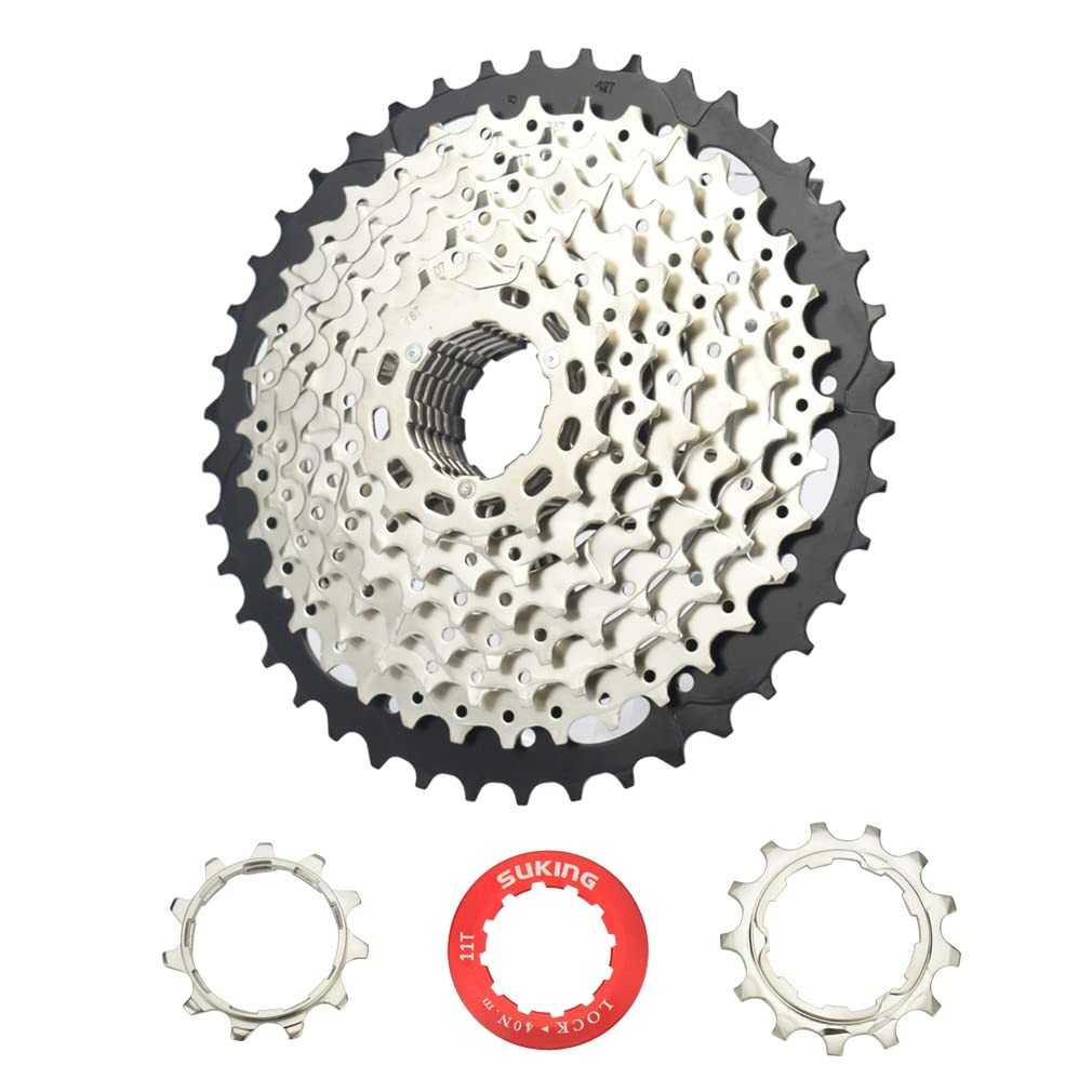 9 Speed Cassette 11-42T Bike Cassette Sprocket with Shimano/Sram/Sunrace HG S...