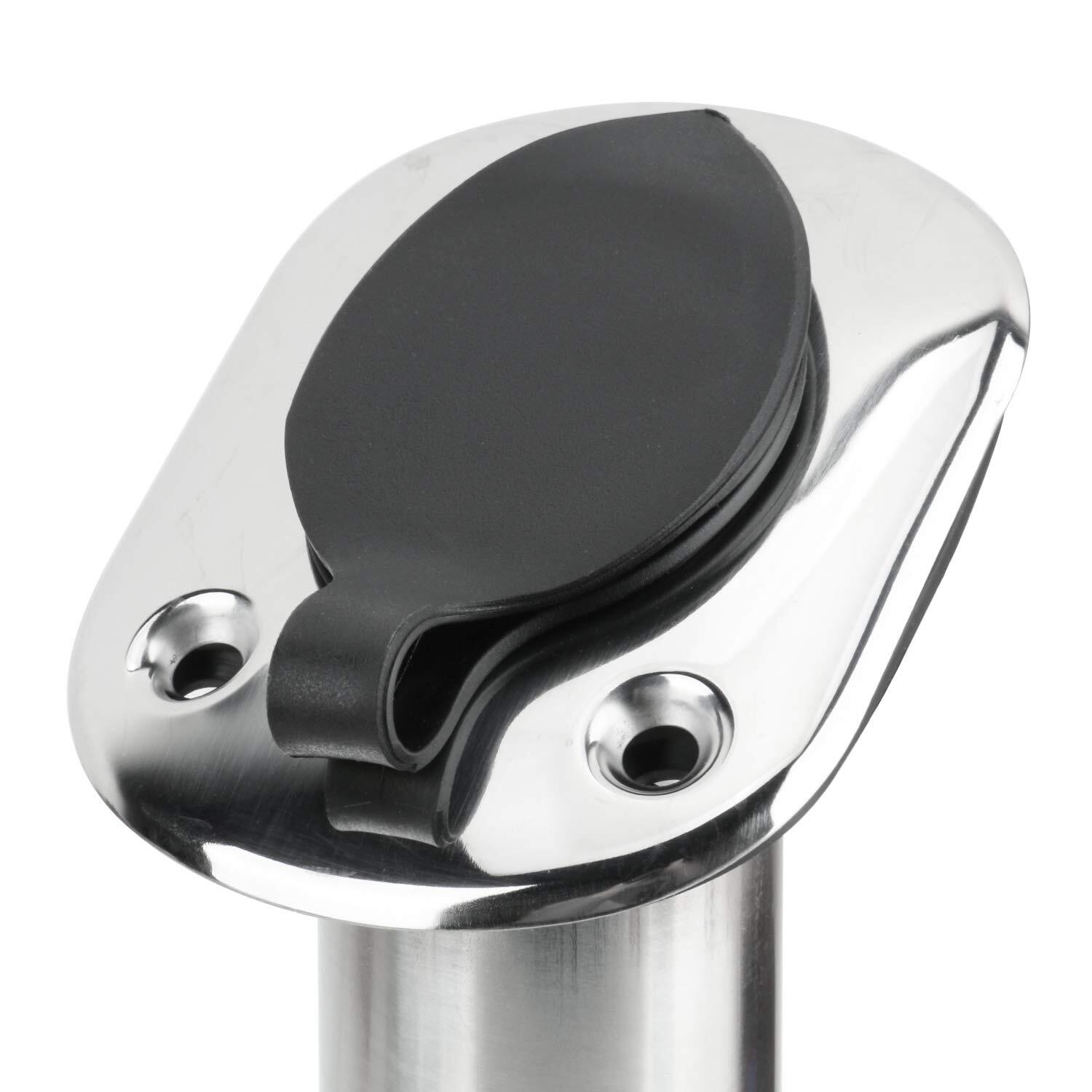 Amarine Made 4PCS Stainless Steel Fishing Rod Holder 30 Degrees for Marine Boat