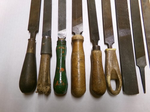 Heller Delta K & F Disston Blue Grass Nicholson Metal Hand File Lot Vintage - Picture 2 of 8