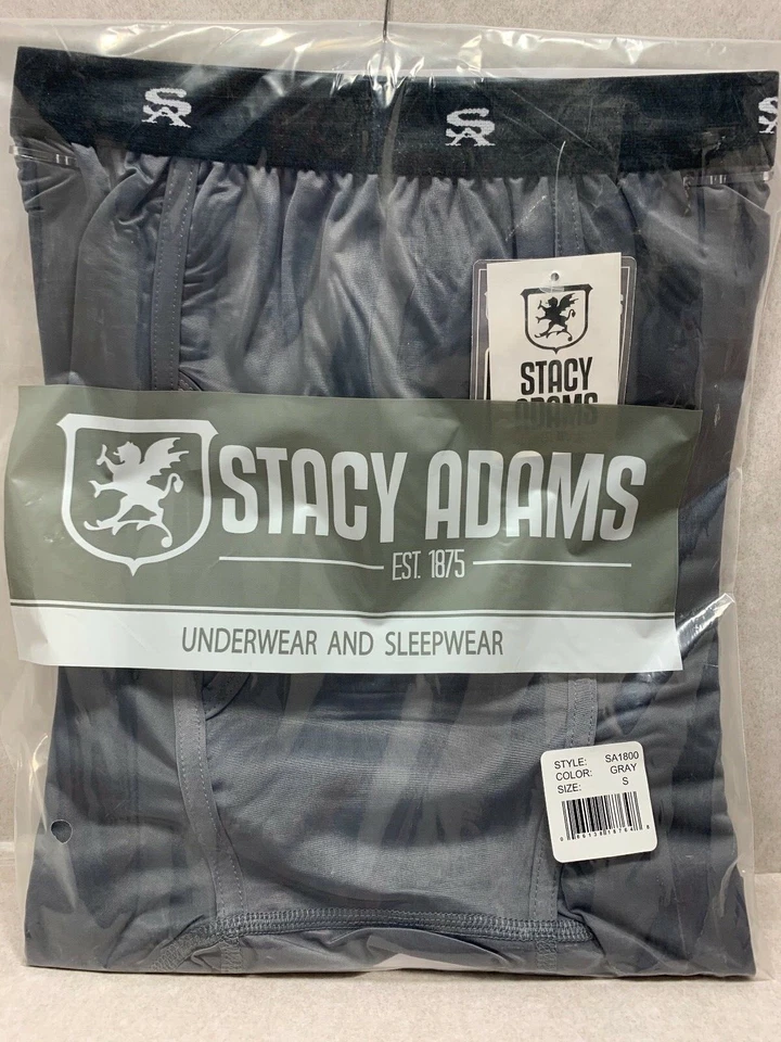 NEW POLY BAG MEN'S Stacy Adams Moisture Wicking Comfort Blend SHORT BRIEFS S-4XL - Image 3 of 4
