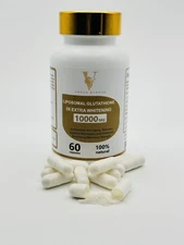 2 BOTTLES Glutathione W/Collagen 10000mg  For Men And Women 5x Extra Whitening