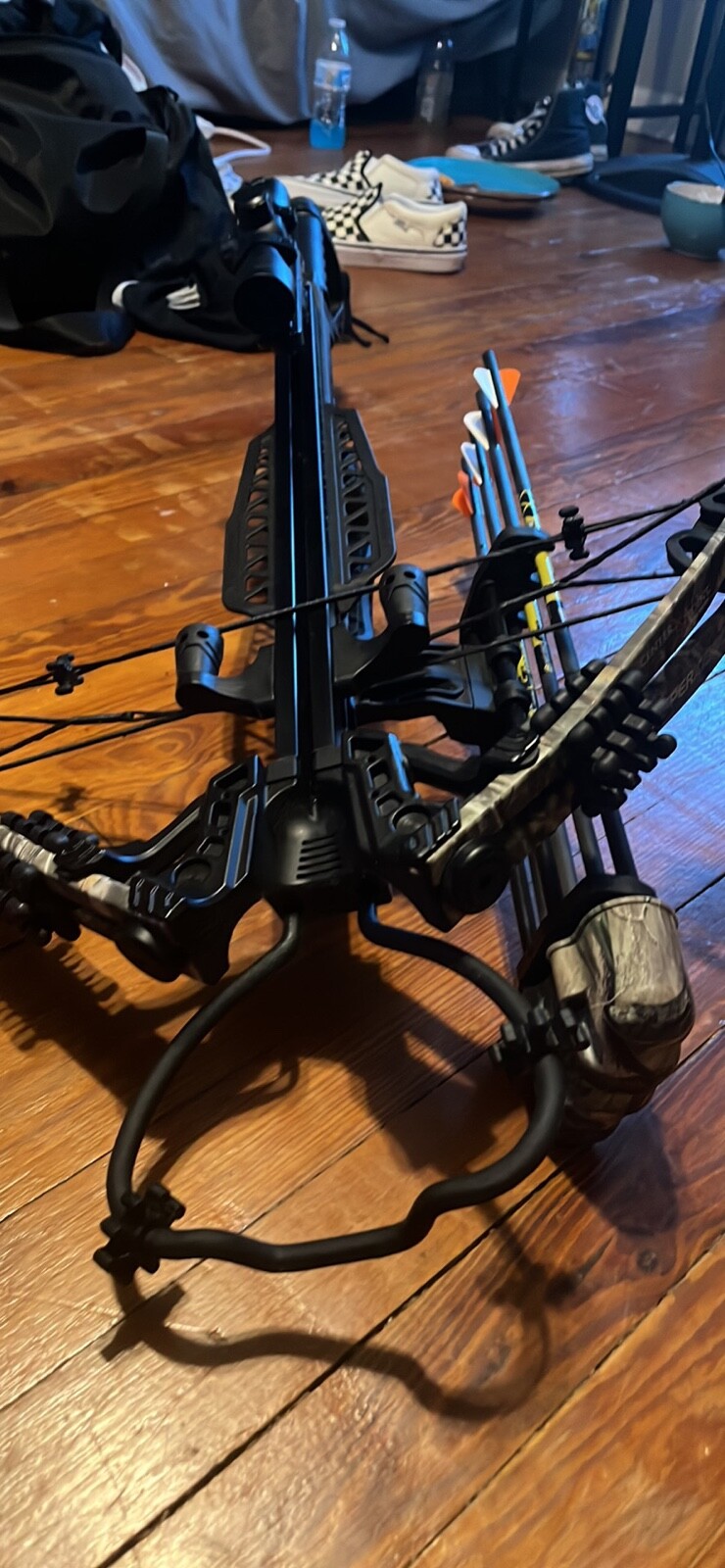 Centerpoint Model Sniper XT390 Camo and Black Crossbow with Scope